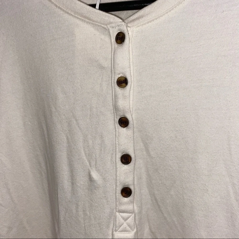 NWT Marine layer double knit Henley Blanc de blanc size M and Xl - Picture 8 of 9